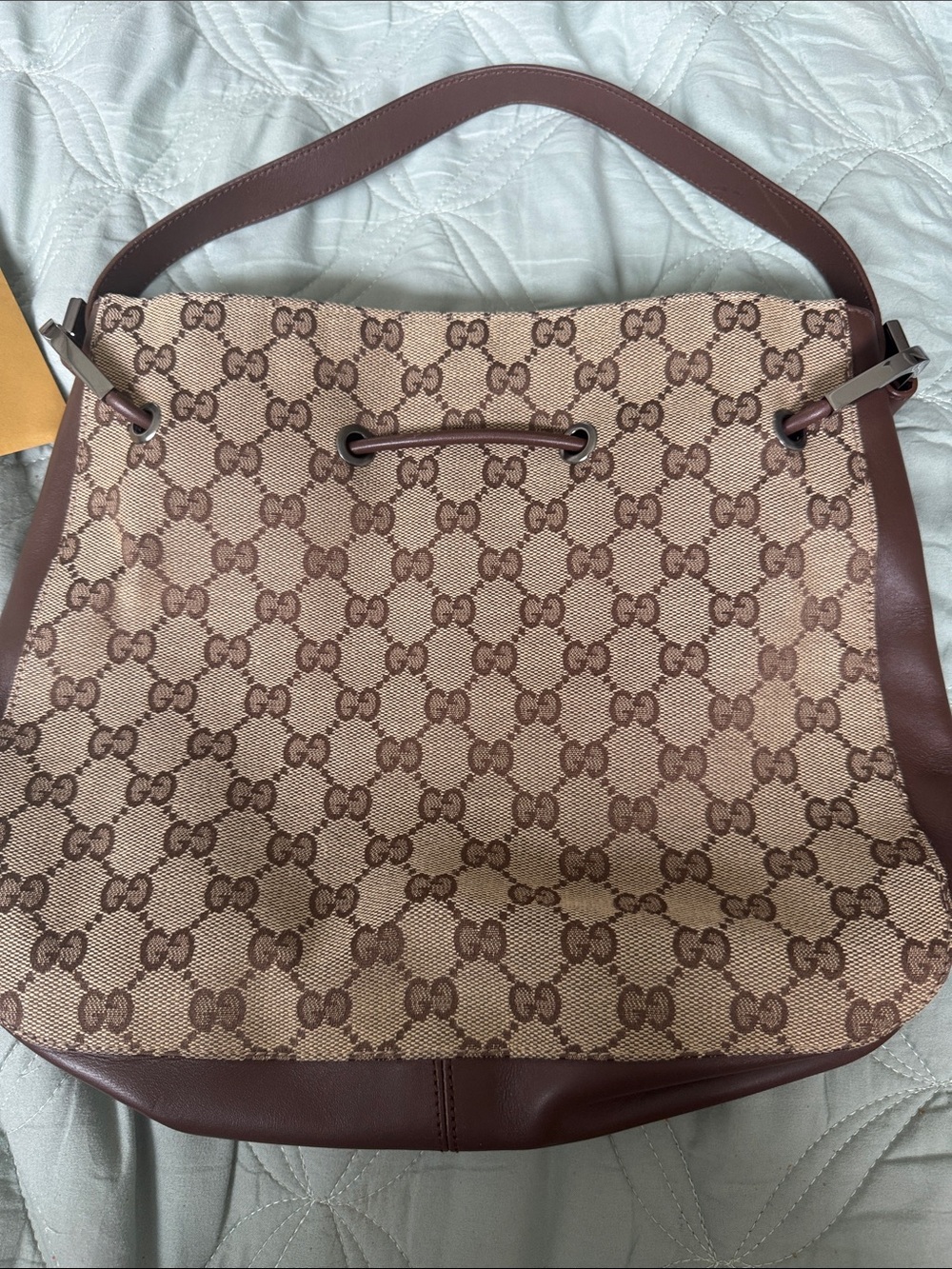 Gucci Brown GG Monogram Shoulder Bag
